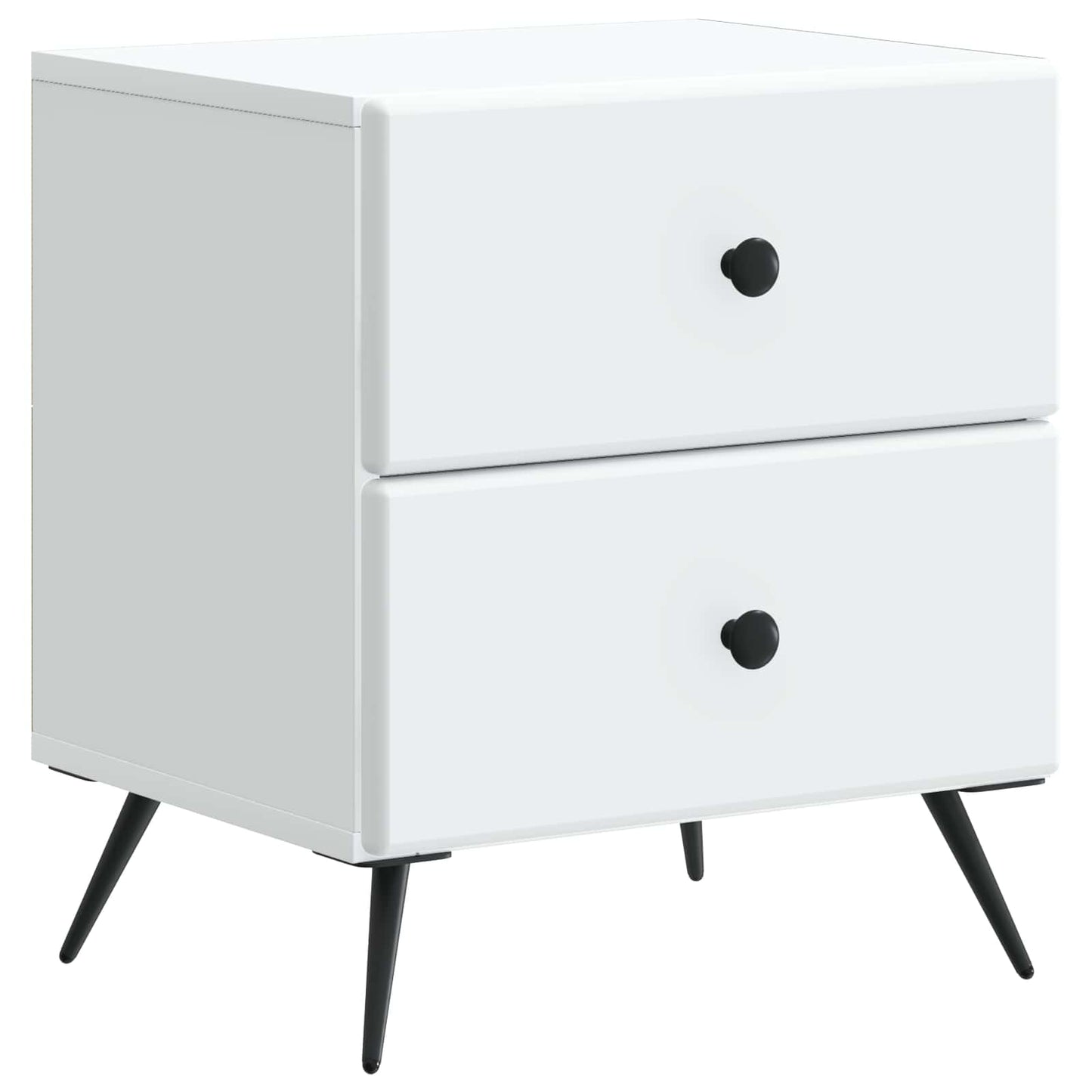 Armadio da Notte con cassetto 2 pcs Bianco 43 x 34,5 x 47,5 cm | homemem39
