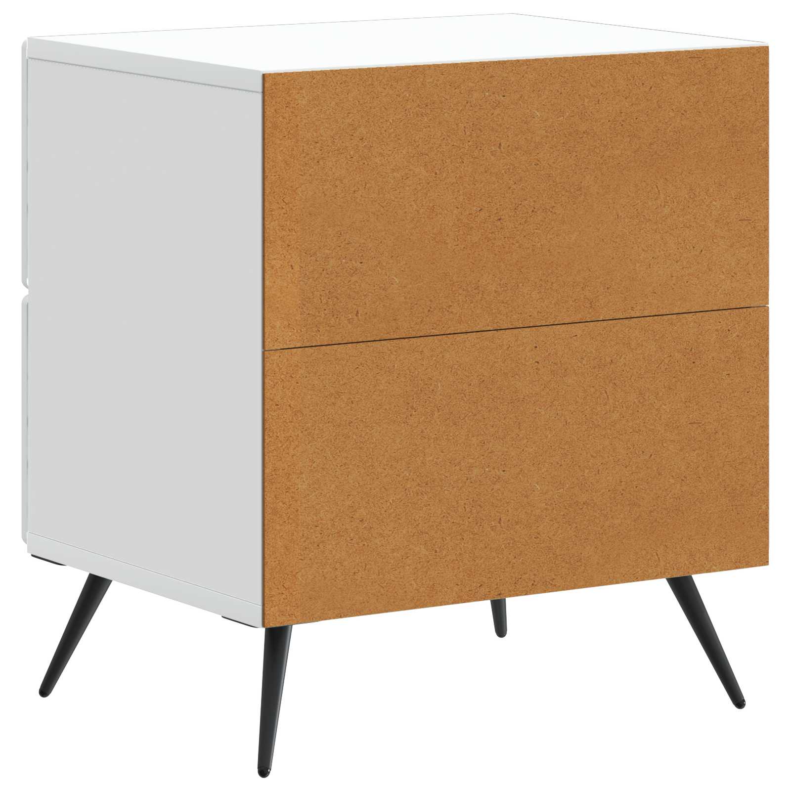 Armadio da Notte con cassetto 2 pcs Bianco 43 x 34,5 x 47,5 cm | homemem39