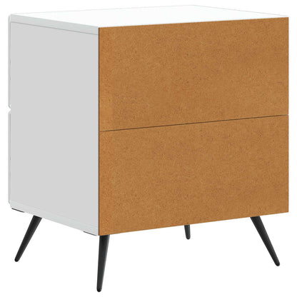 Armadio da Notte con cassetto 2 pcs Bianco 43 x 34,5 x 47,5 cm | homemem39