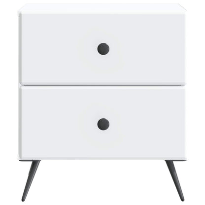 Armadio da Notte con cassetto 2 pcs Bianco 43 x 34,5 x 47,5 cm | homemem39