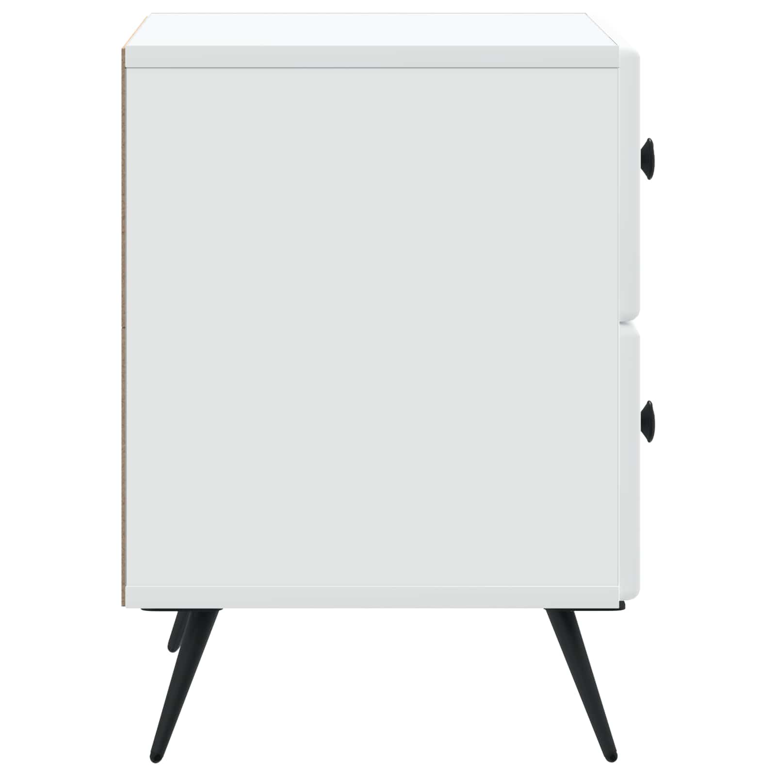 Armadio da Notte con cassetto 2 pcs Bianco 43 x 34,5 x 47,5 cm | homemem39