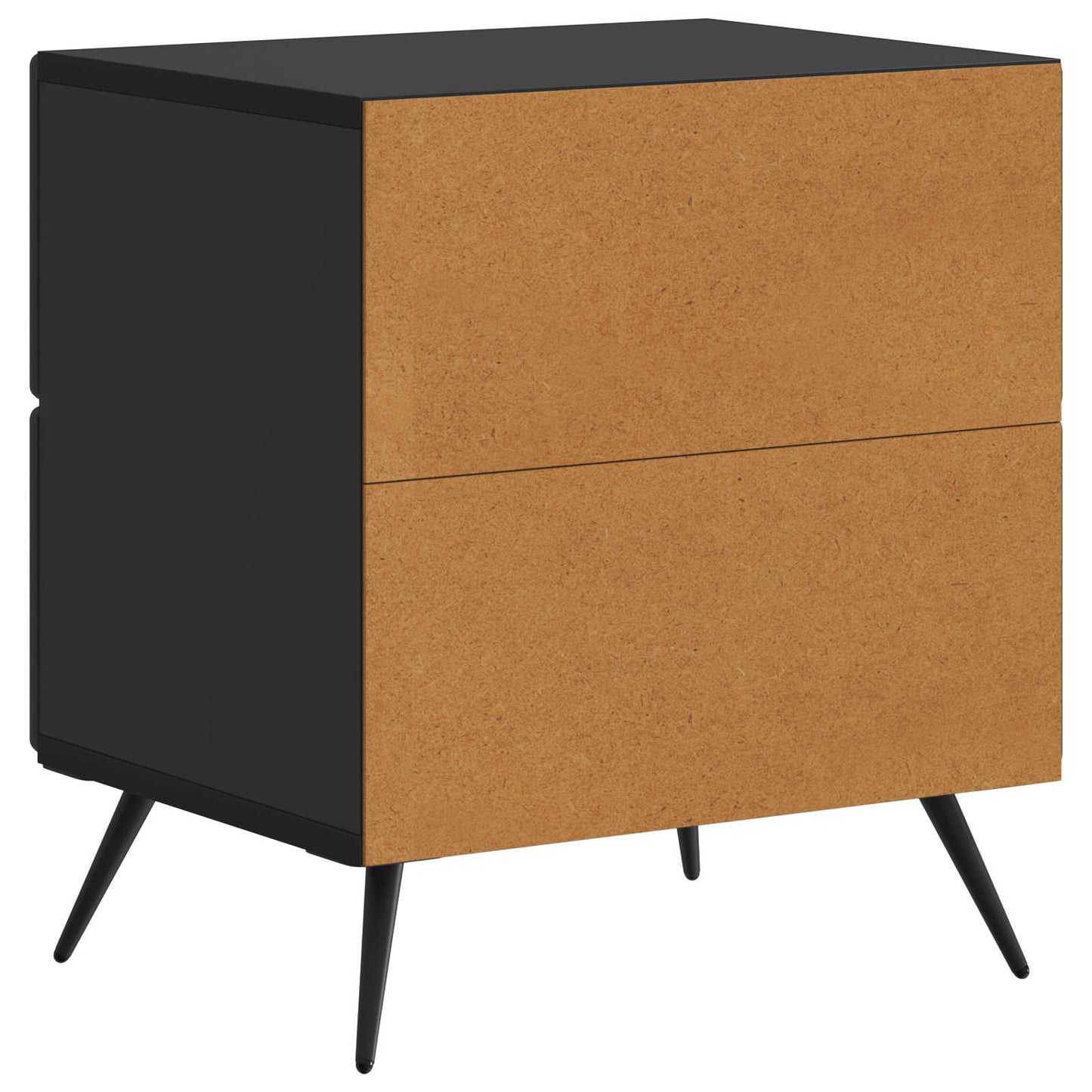 Armadio da Notte Nero 43 x 34,5 x 47,5 cm Legno ingegnerizzato