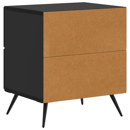 Armadio da Notte Nero 43 x 34,5 x 47,5 cm Legno ingegnerizzato