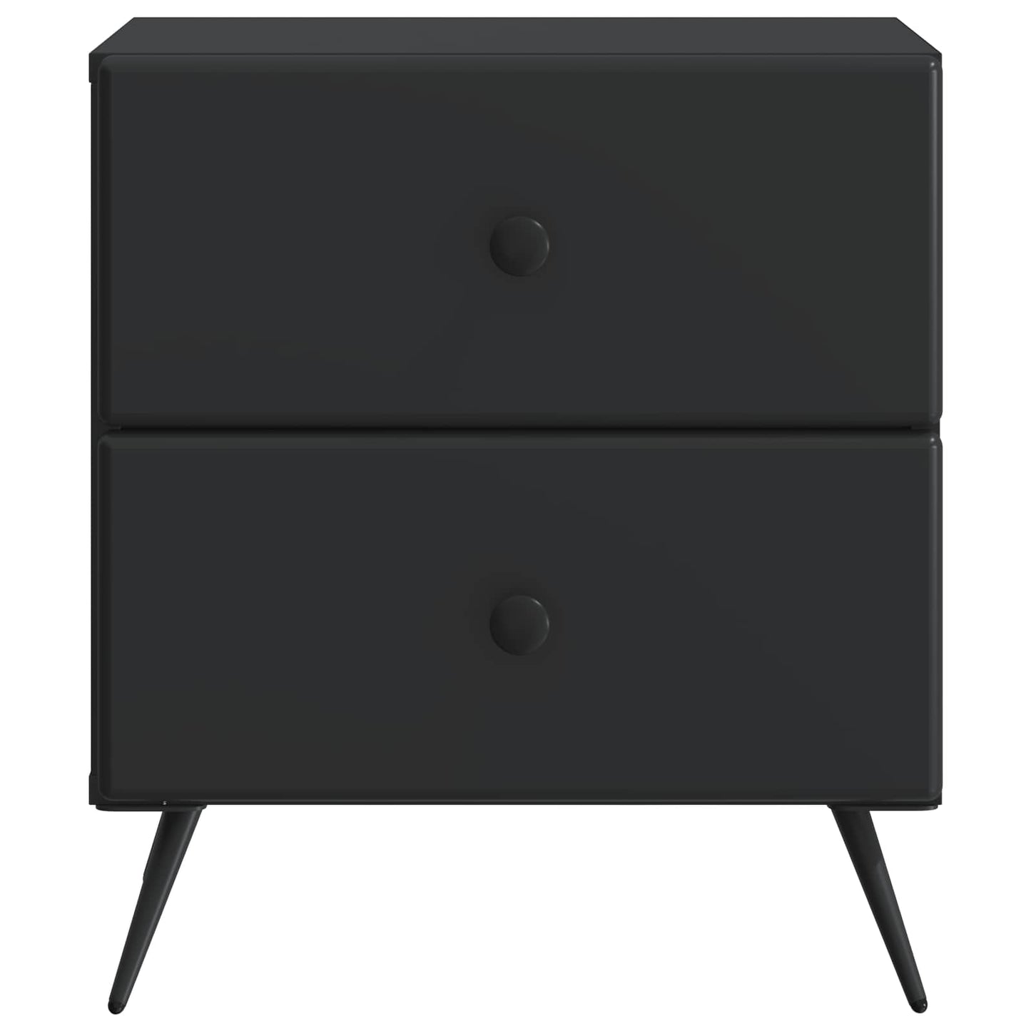 Armadio da Notte Nero 43 x 34,5 x 47,5 cm Legno ingegnerizzato