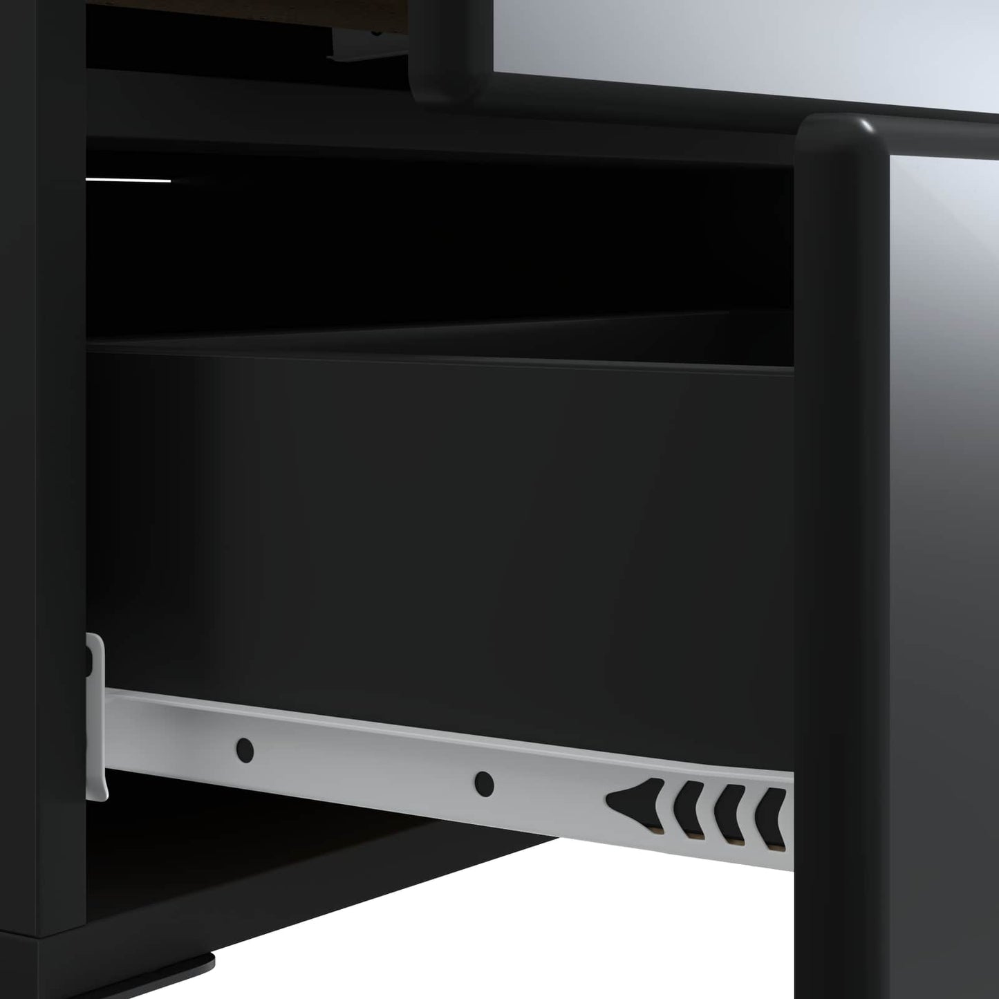 Armadio da Notte con cassetto 2 pcs Nero 43 x 34,5 x 47,5 cm | homemem39