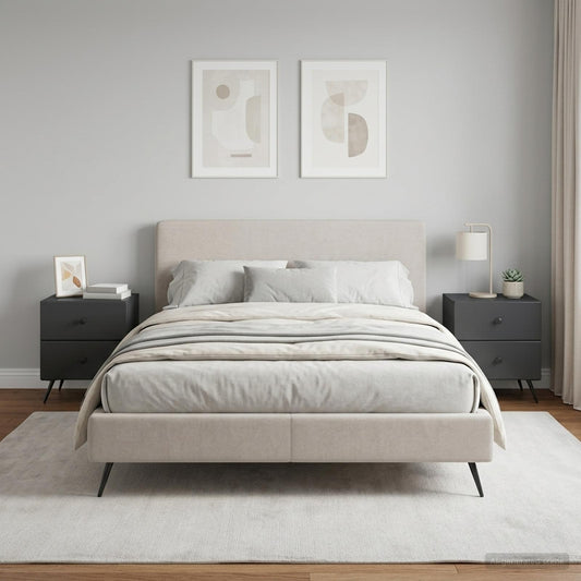 Armadio da Notte 2 pz Nero 43 x 34,5 x 47,5 cm