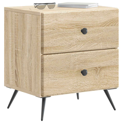 Armadio da Notte 2 pcs Rovere Sonoma 43 x 34,5 x 47,5 cm