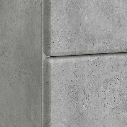Armadio da Notte Grigio Cemento 43 x 34,5 x 47,5 cm | homemem39