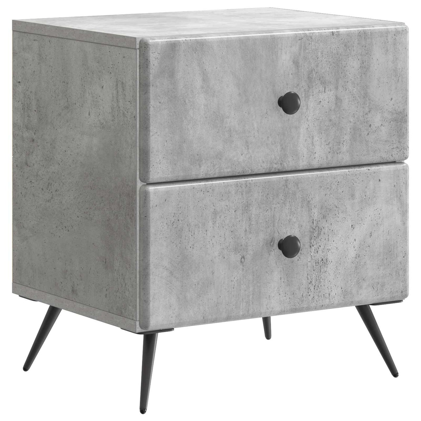 Armadio da Notte Grigio Cemento 43 x 34,5 x 47,5 cm | homemem39