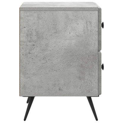 Armadio da Notte Grigio Cemento 43 x 34,5 x 47,5 cm | homemem39