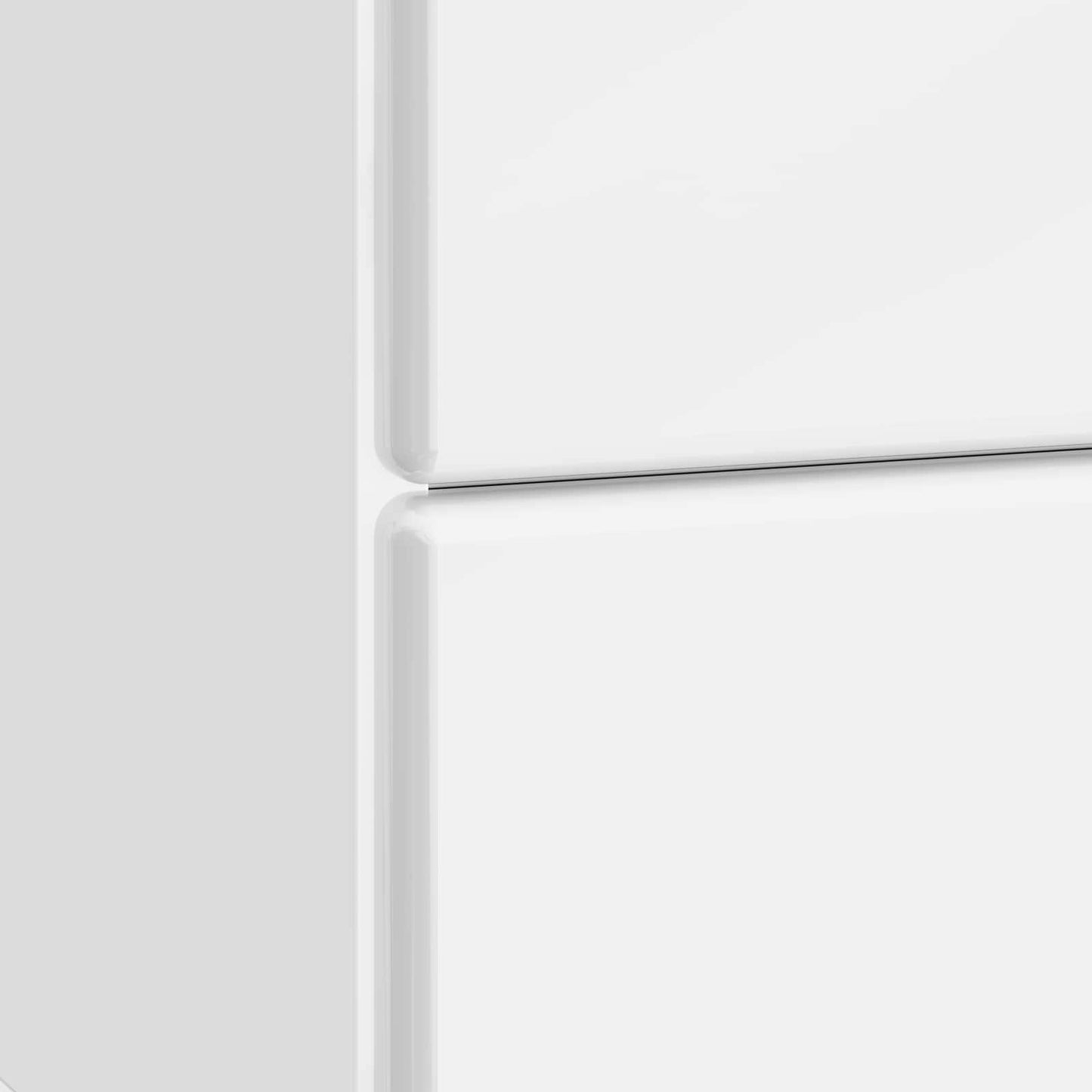 Armadio da Notte con cassetto Bianco Lucido 43 x 34,5 x 47,5 cm | homemem39