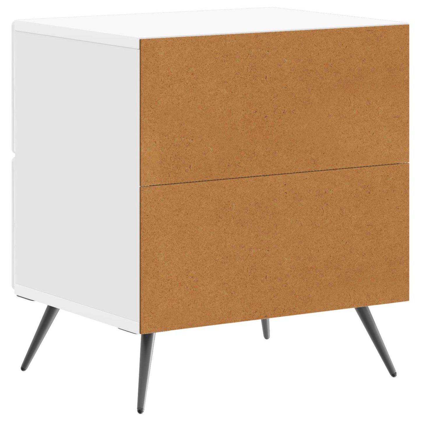 Armadio da Notte con cassetto Bianco Lucido 43 x 34,5 x 47,5 cm | homemem39