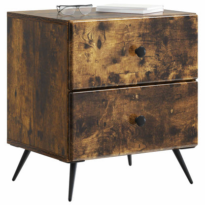 Armadio da Notte con cassetto Rovere Fumo 43 x 34,5 x 47,5 cm