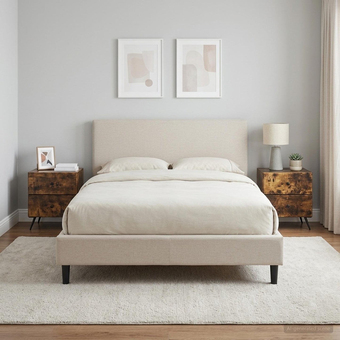Armadio da Notte 2 pcs Rovere Fumo 43 x 34,5 x 47,5 cm
