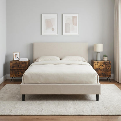 Armadio da Notte 2 pcs Rovere Fumo 43 x 34,5 x 47,5 cm