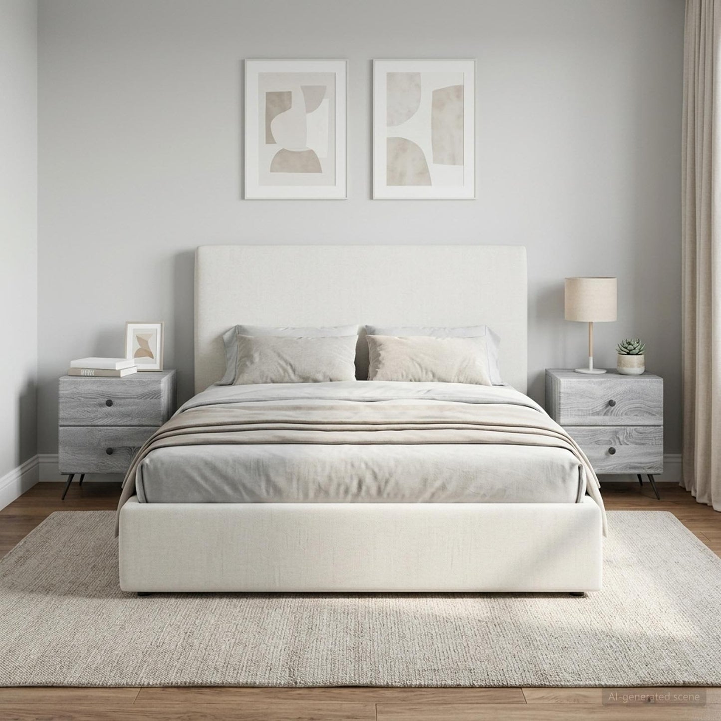 Armadio da Notte 2 pcs Grigio Sonoma 43 x 34,5 x 47,5 cm