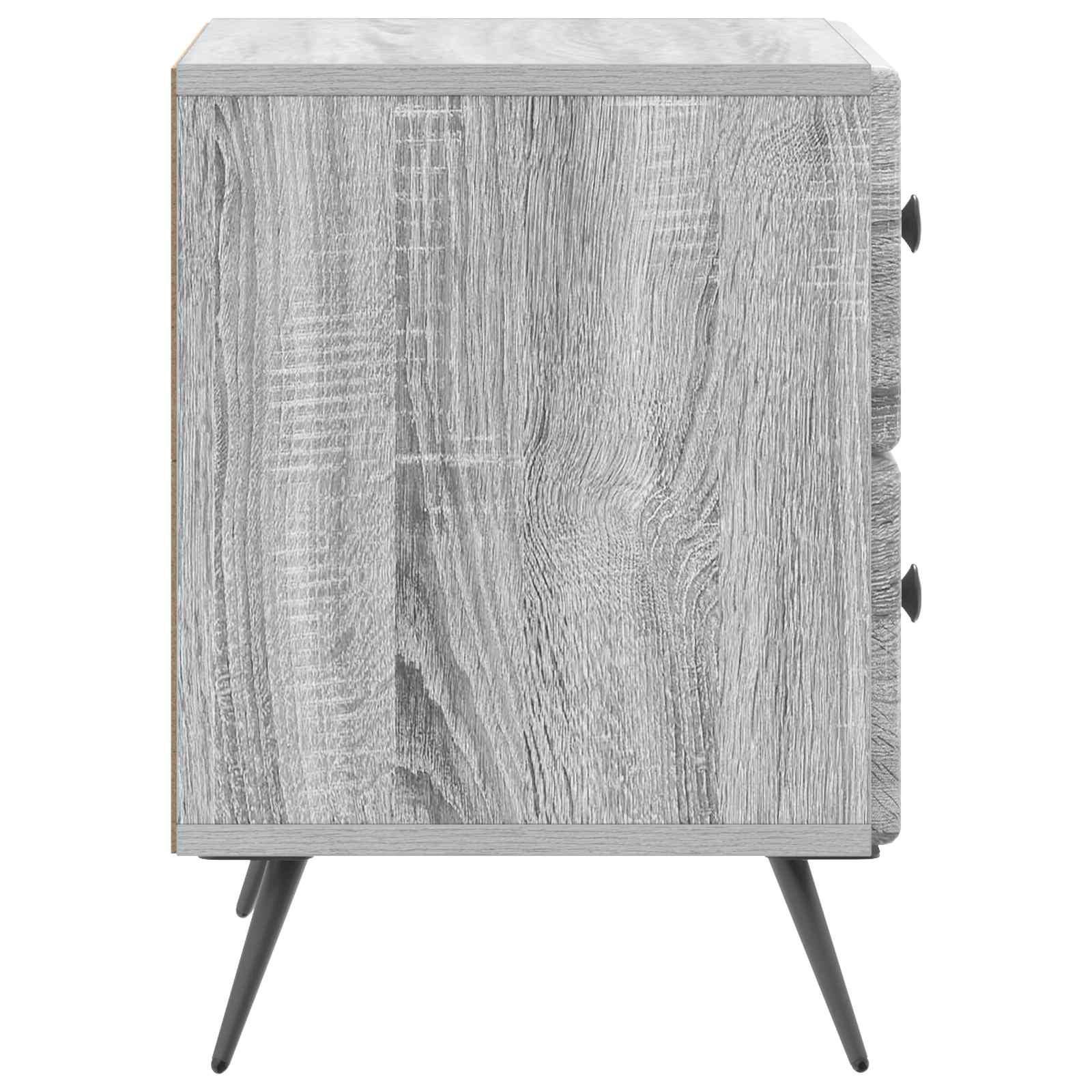 Armadio da Notte 2 pcs Grigio Sonoma 43 x 34,5 x 47,5 cm | homemem39