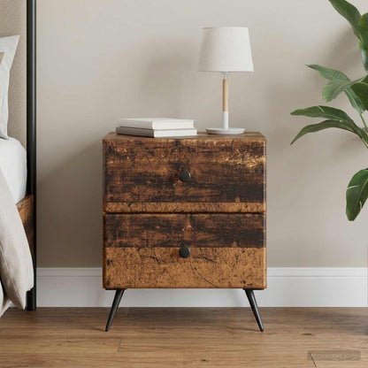 Armadio da Notte con cassetto Legno antico 43 x 34,5 x 47,5 cm