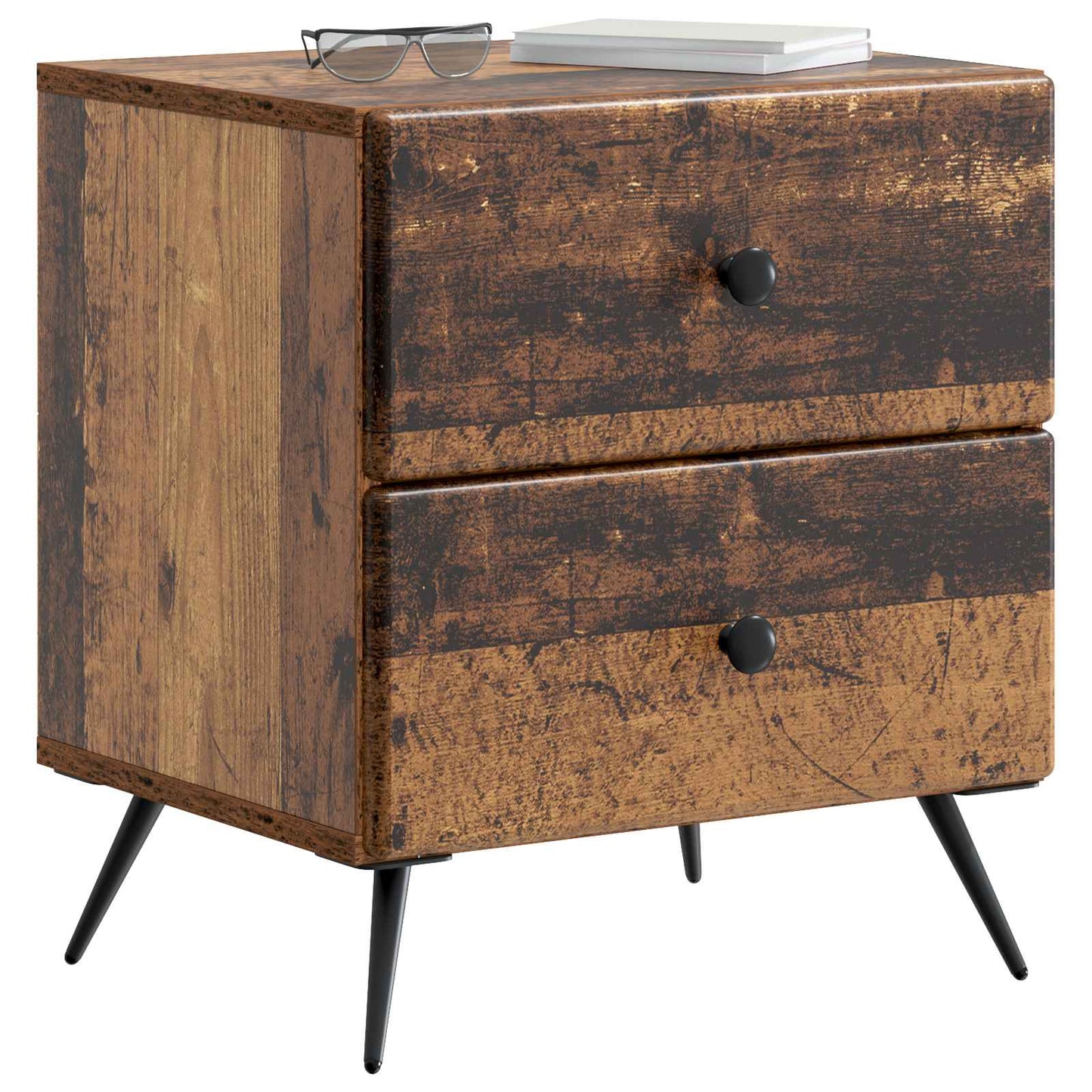 Armadio da Notte 2 pcs Legno antico 43 x 34,5 x 47,5 cm | homemem39