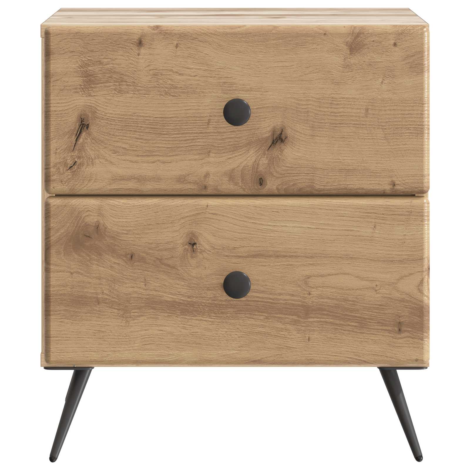 Armadio da Notte 2 pcs Rovere Artigianale 43 x 34,5 x 47,5 cm | homemem39