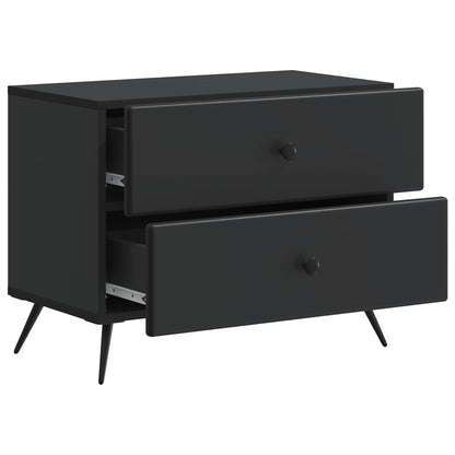 Armadio da Notte Nero 62 x 34,5 x 47,5 cm Legno ingegnerizzato | homemem39