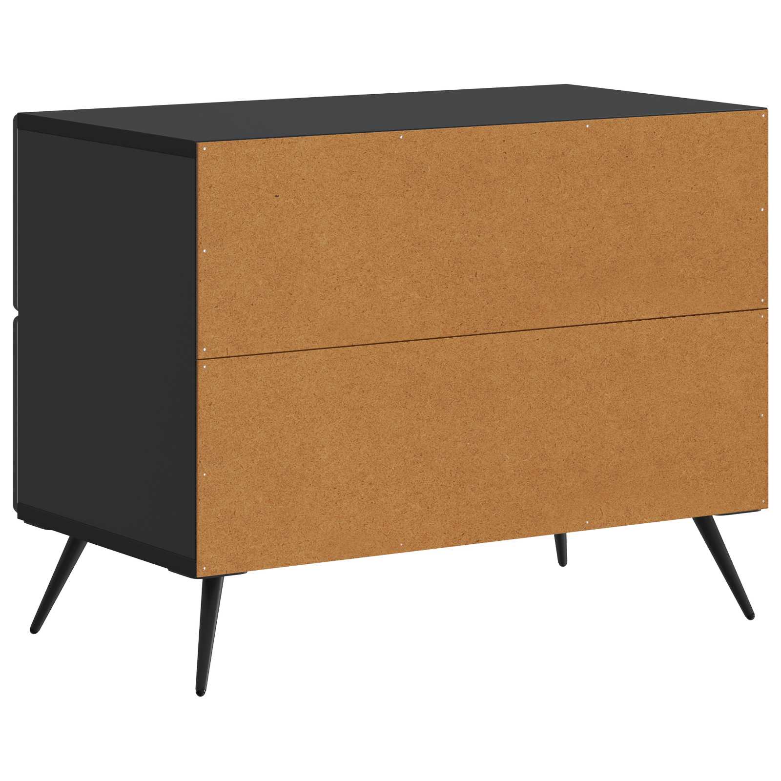 Armadio da Notte Nero 62 x 34,5 x 47,5 cm Legno ingegnerizzato | homemem39