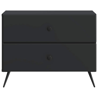 Armadio da Notte Nero 62 x 34,5 x 47,5 cm Legno ingegnerizzato
