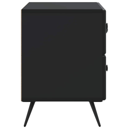 Armadio da Notte Nero 62 x 34,5 x 47,5 cm Legno ingegnerizzato | homemem39