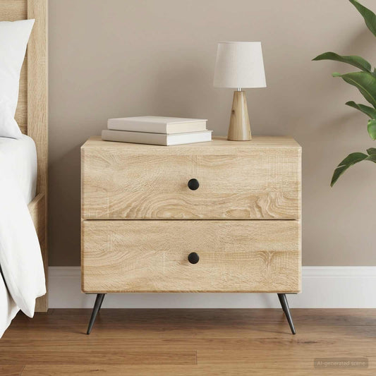Armadio da Notte Rovere Sonoma 62 x 34,5 x 47,5 cm