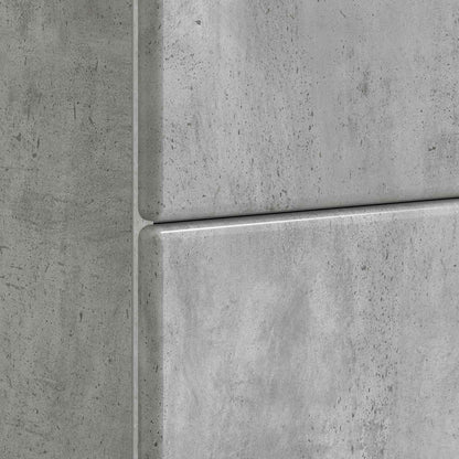 Armadio da Notte Grigio Cemento 62 x 34,5 x 47,5 cm