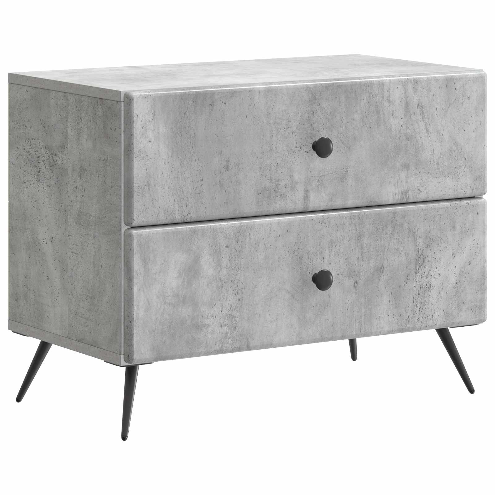 Armadio da Notte Grigio Cemento 62 x 34,5 x 47,5 cm | homemem39