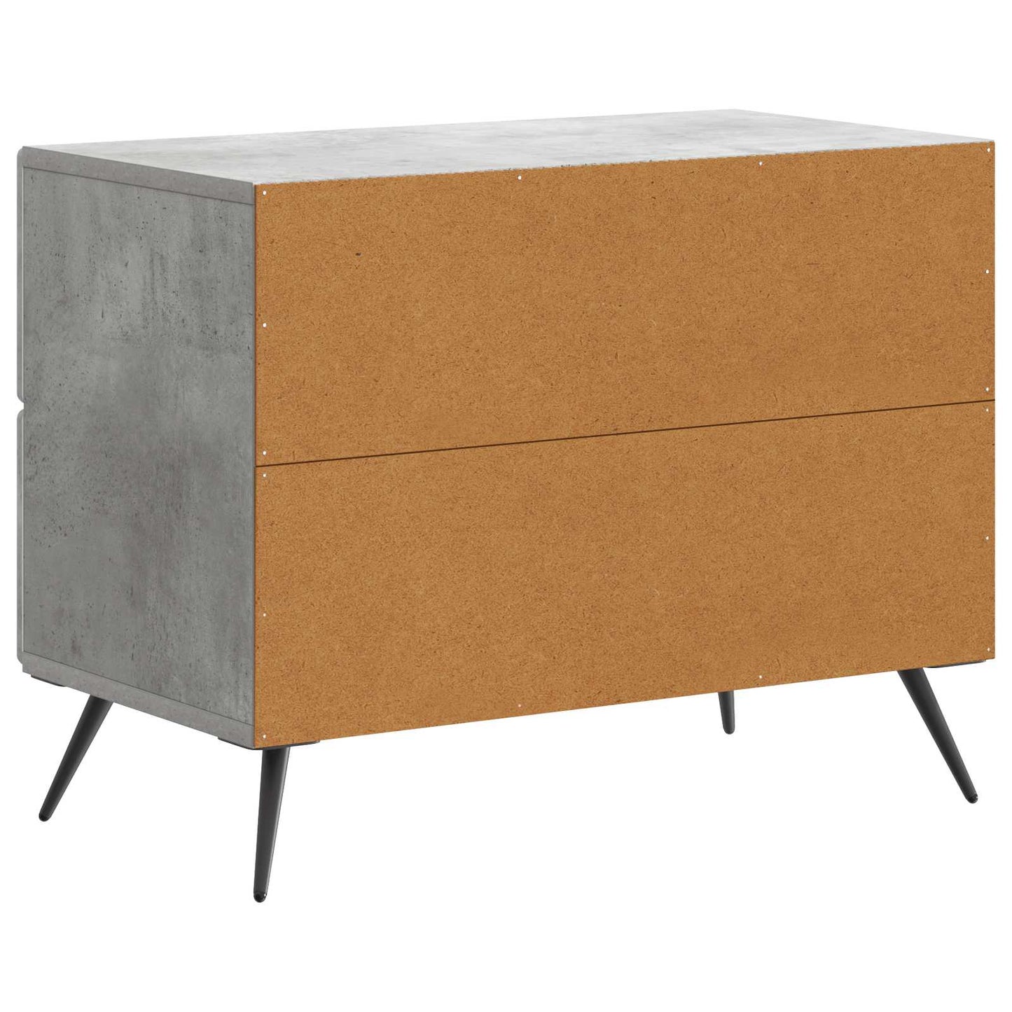 Armadio da Notte Grigio Cemento 62 x 34,5 x 47,5 cm | homemem39