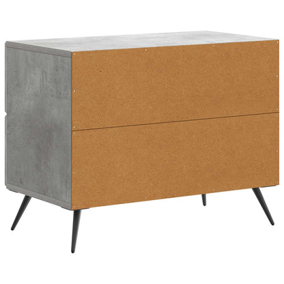 Armadio da Notte Grigio Cemento 62 x 34,5 x 47,5 cm | homemem39