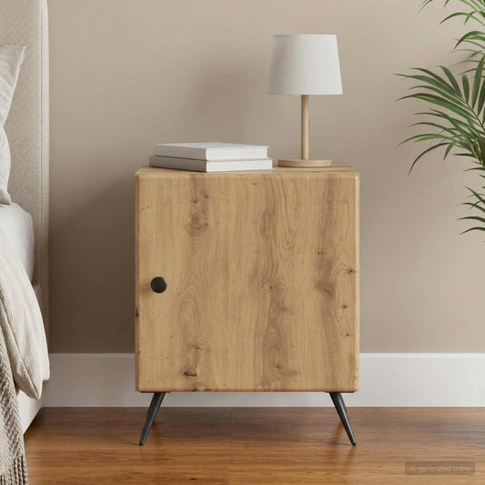 Armadio da Notte Rovere Artigianale 43 x 34,5 x 50 cm | homemem39