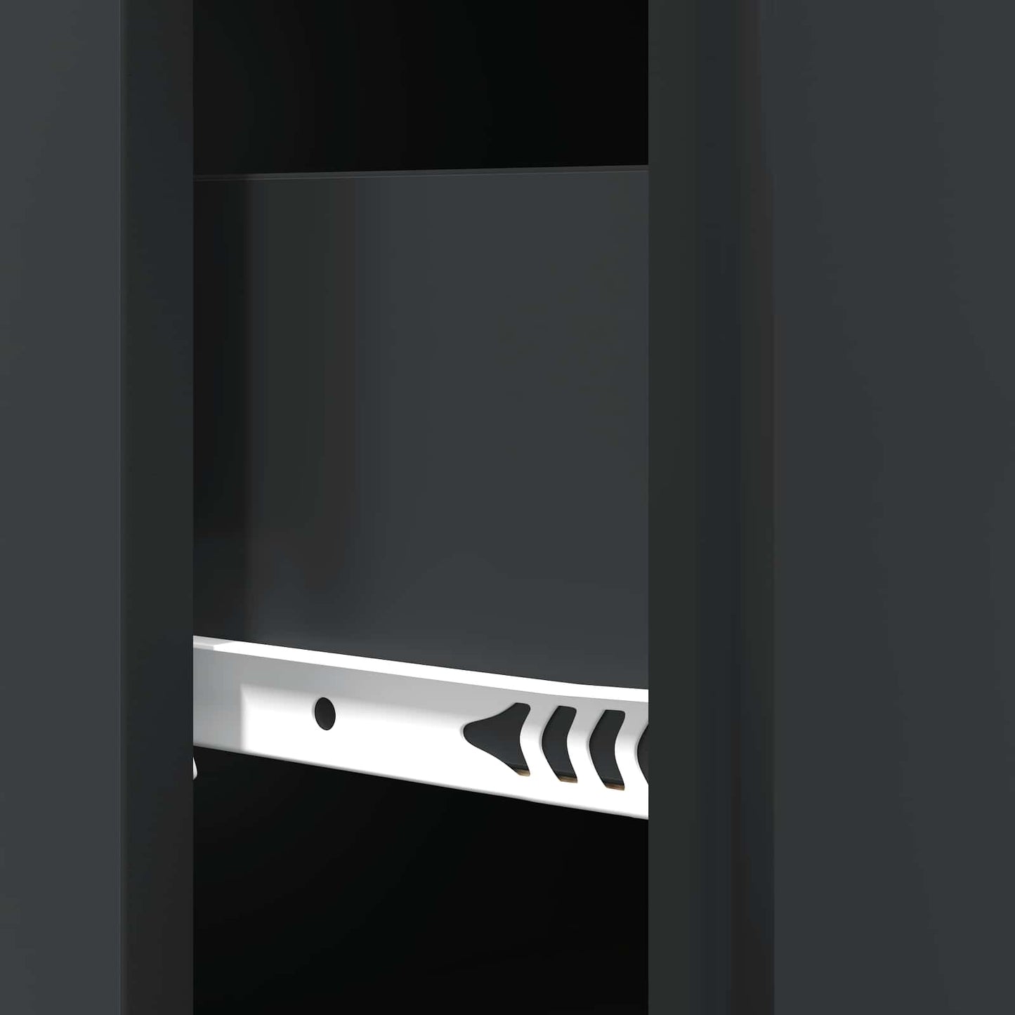 Mobile con Cassetti Nero 66 x 34,5 x 90 cm Legno ingegnerizzato