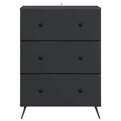 Mobile con Cassetti Nero 66 x 34,5 x 90 cm Legno ingegnerizzato | homemem39
