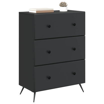 Mobile con Cassetti Nero 66 x 34,5 x 90 cm Legno ingegnerizzato | homemem39