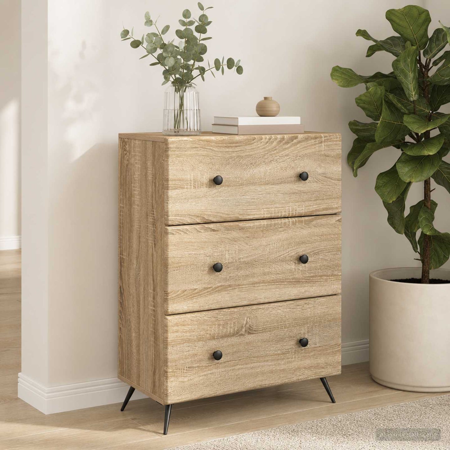 Mobile con Cassetti Rovere Sonoma 66 x 34,5 x 90 cm