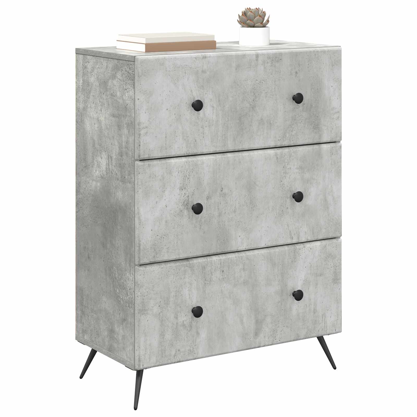 Mobile con Cassetti Grigio Cemento 66 x 34,5 x 90 cm | homemem39