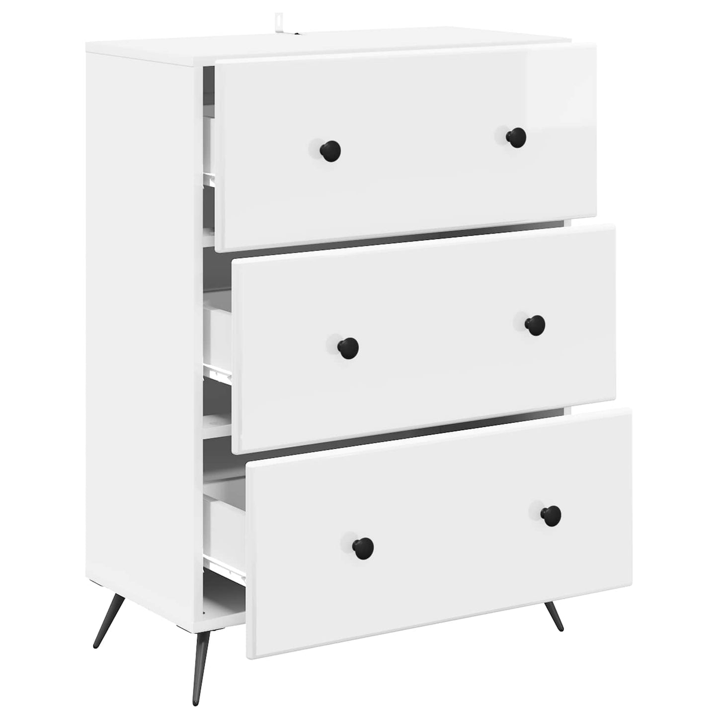Mobile con Cassetti Bianco Lucido 66 x 34,5 x 90 cm | homemem39