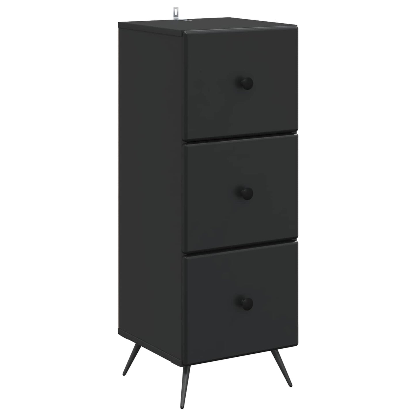 Mobile con Cassetti Nero 33 x 34,5 x 90 cm Legno ingegnerizzato | homemem39