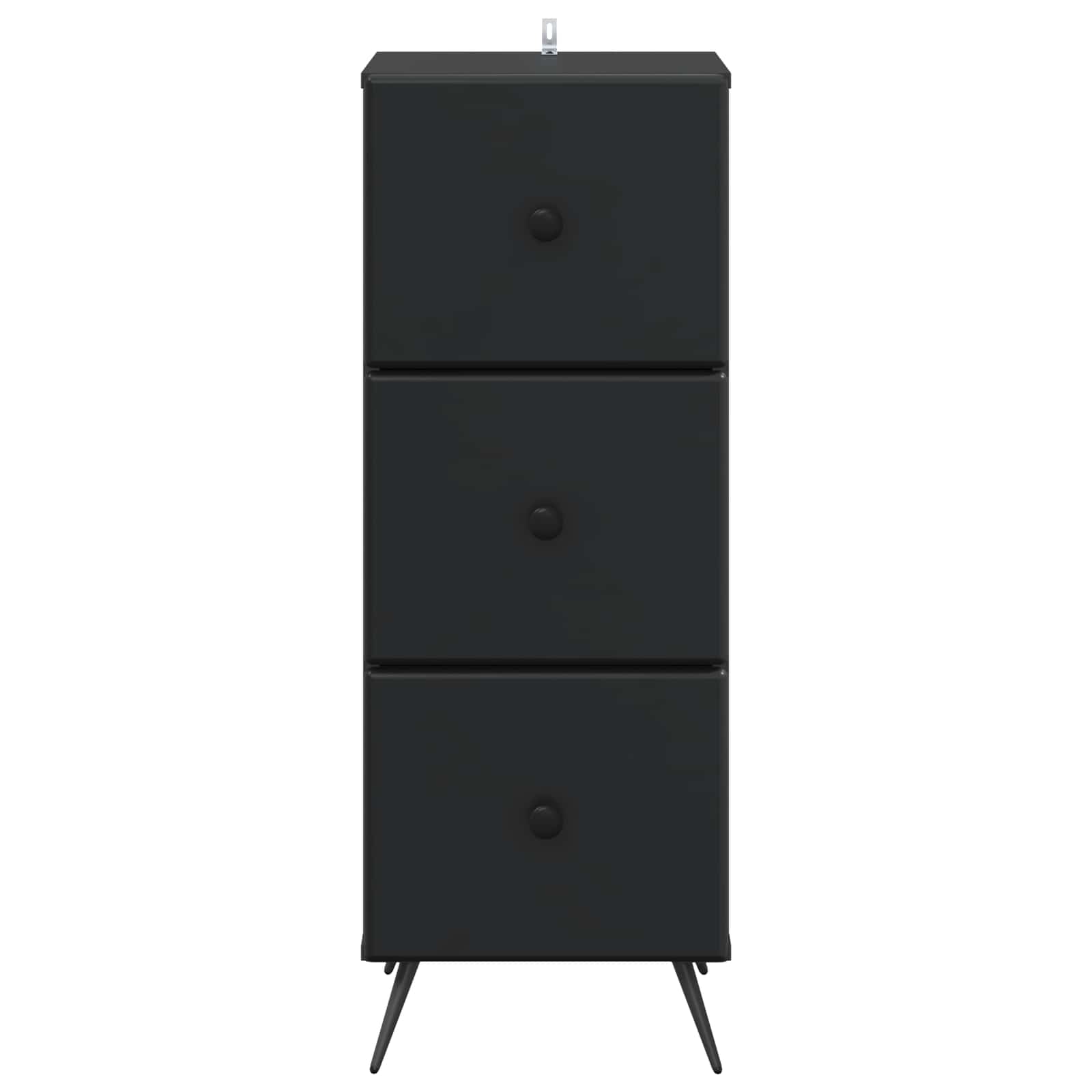 Mobile con Cassetti Nero 33 x 34,5 x 90 cm Legno ingegnerizzato | homemem39