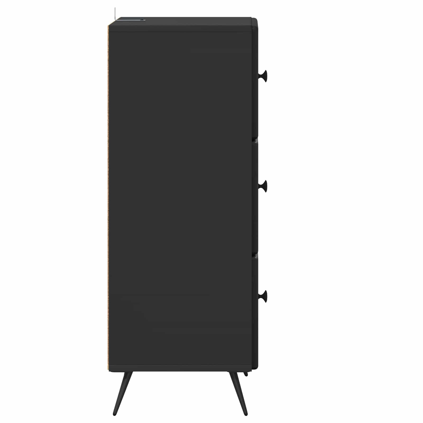 Mobile con Cassetti Nero 33 x 34,5 x 90 cm Legno ingegnerizzato | homemem39