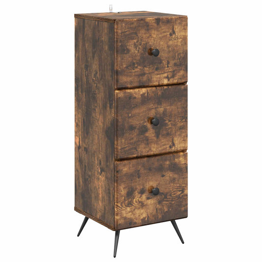 Mobile con Cassetti Rovere Fumo 33 x 34,5 x 90 cm