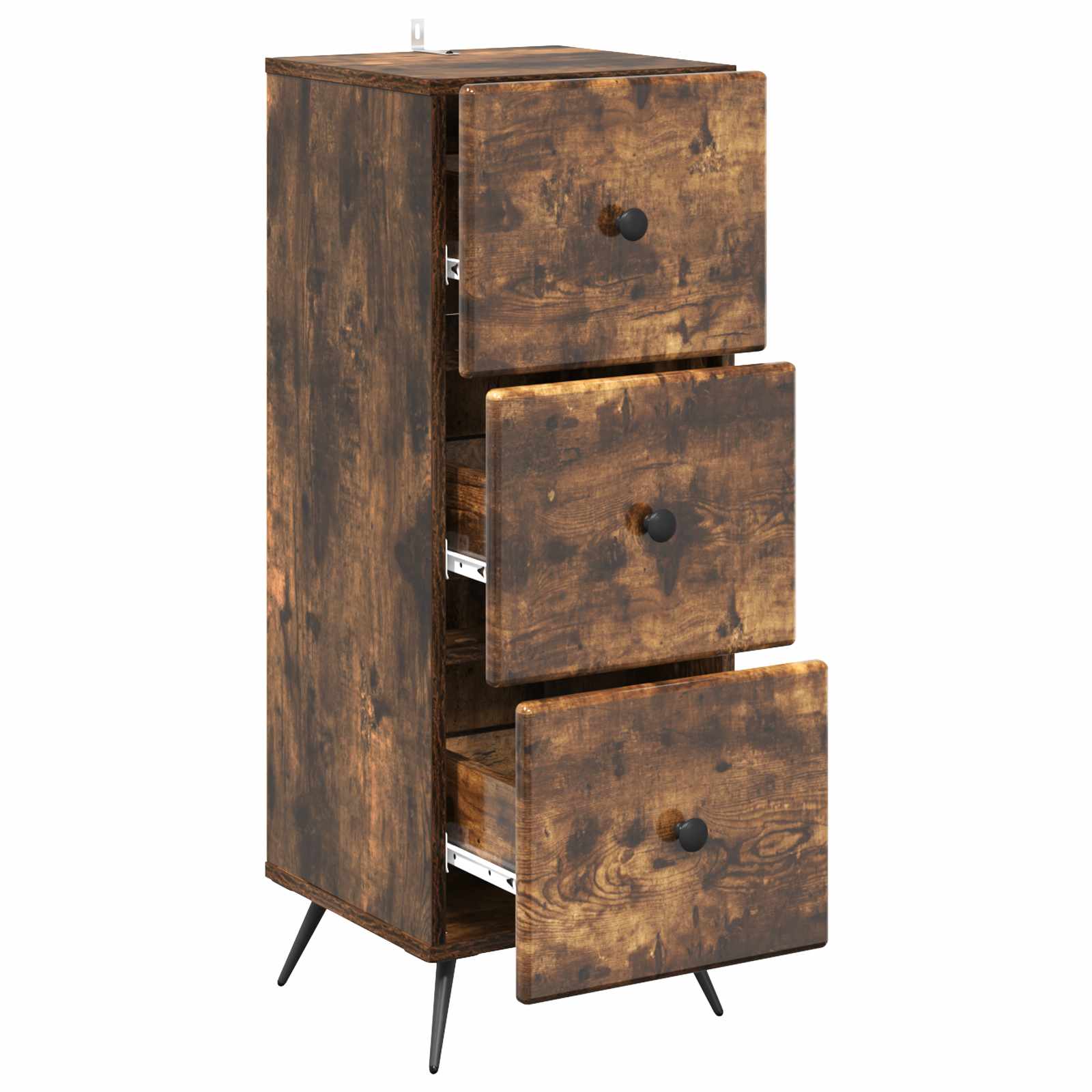 Mobile con Cassetti Rovere Fumo 33 x 34,5 x 90 cm | homemem39