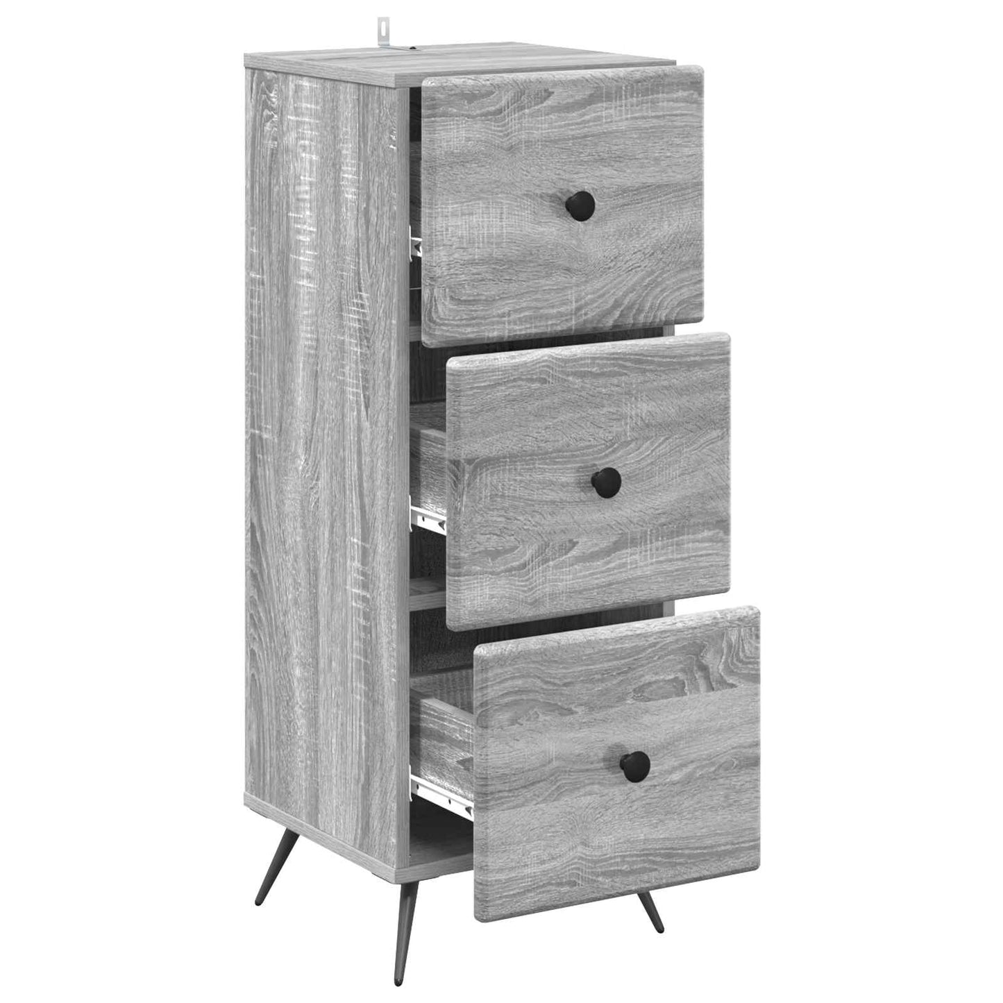 Mobile con Cassetti Grigio Sonoma 33 x 34,5 x 90 cm | homemem39