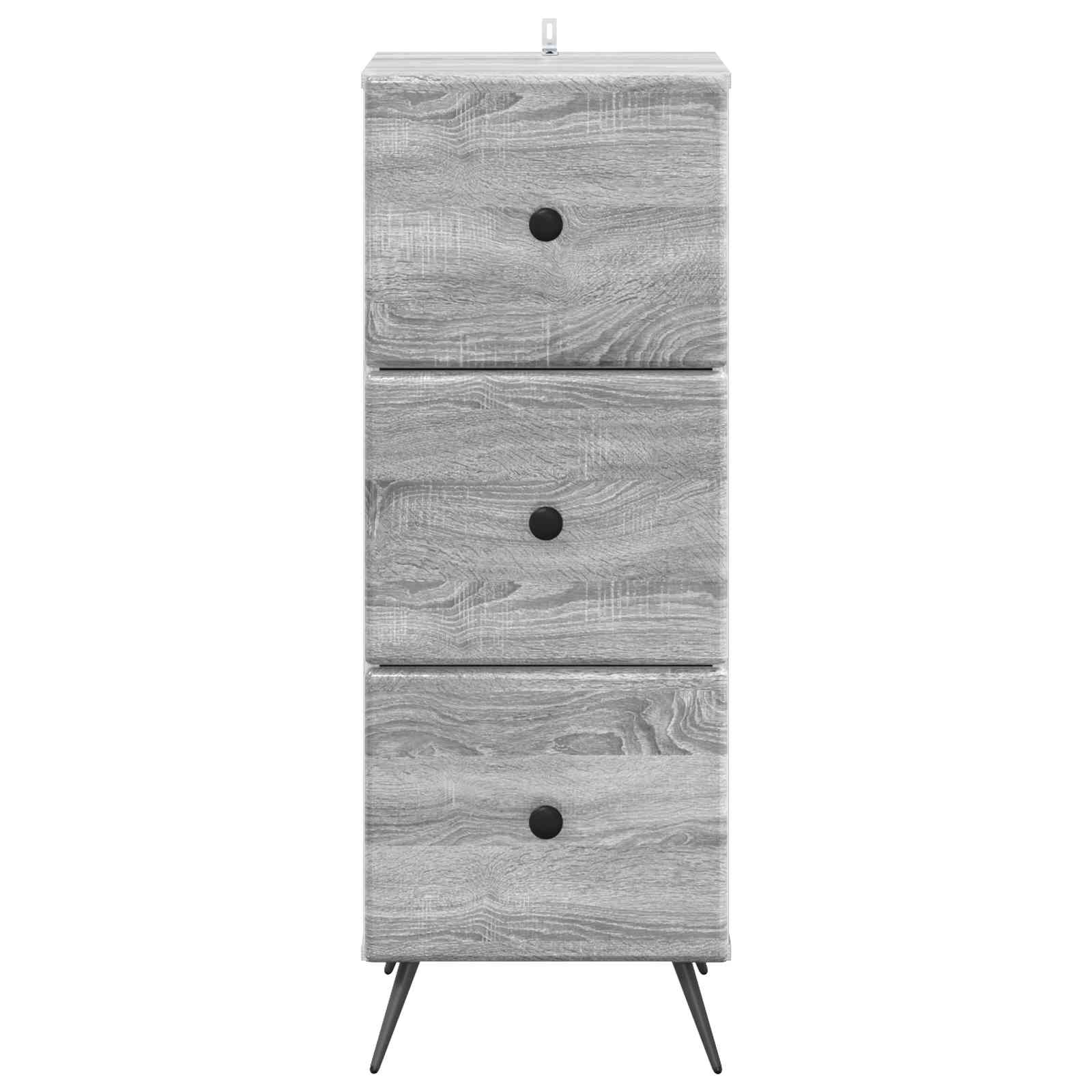 Mobile con Cassetti Grigio Sonoma 33 x 34,5 x 90 cm | homemem39