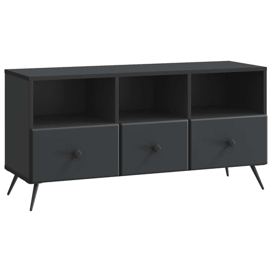 Mobile TV Nero 102 x 34,5 x 50 cm Legno ingegnerizzato