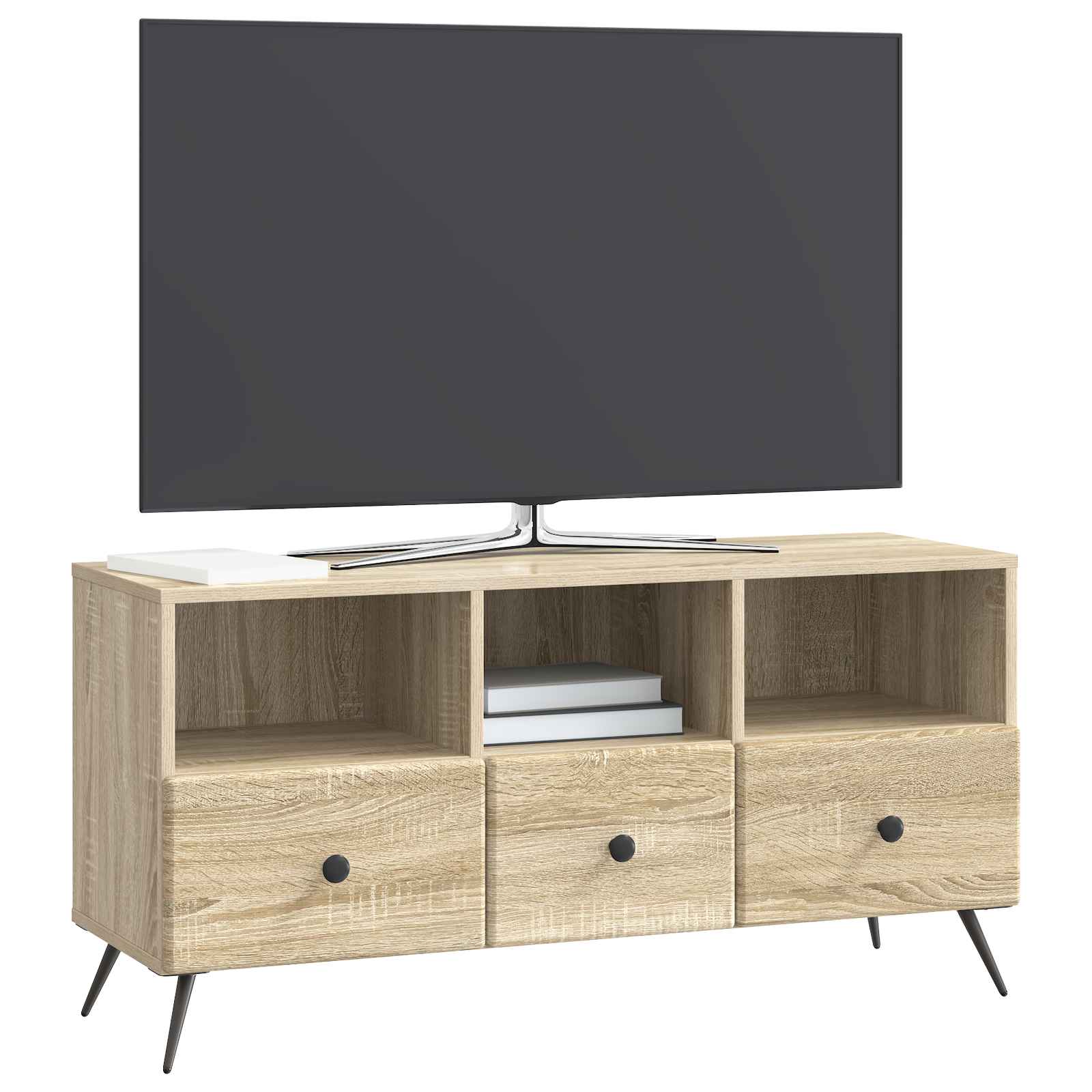 Mobile TV Rovere Sonoma 102 x 34,5 x 50 cm Legno ingegnerizzato | homemem39