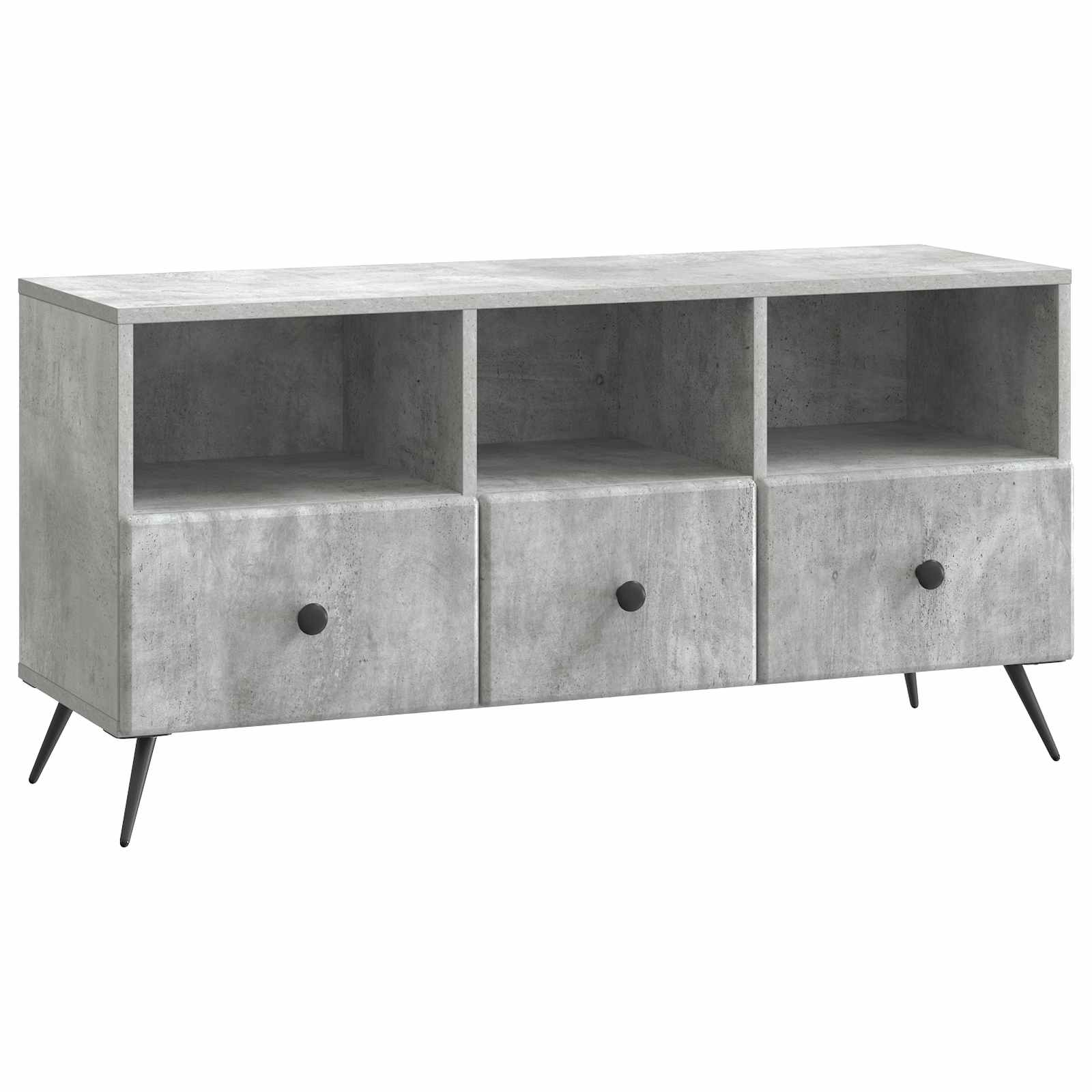 Mobile TV con cassetto Grigio Cemento 102 x 34,5 x 50 cm | homemem39